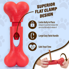 GoSports Chew Champ en usage avec chien mâchant, aide à occuper et sécuriser