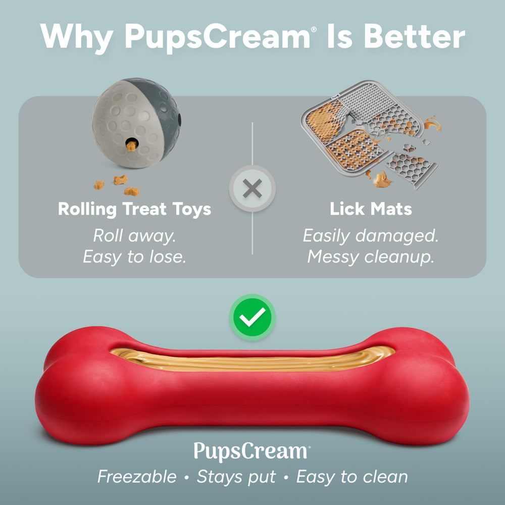 GoSports PupsCream chien en train de lécher pour engagement apaisant