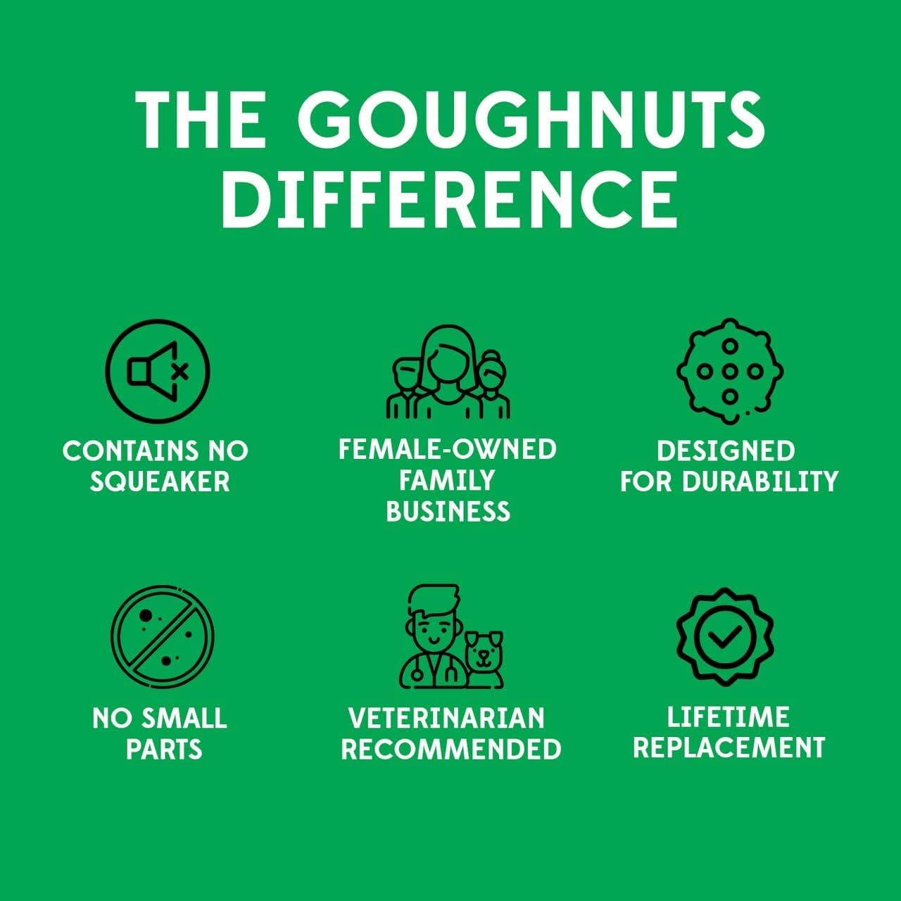 Goughnuts chien jouant au tir, renforce l'engagement et l'endurance