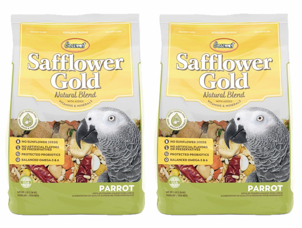 Generic Gourmet Safflower Gold face emballage montrant sacs doubles et durée