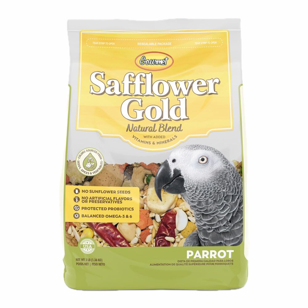 Generic Gourmet Safflower Gold gros plan sur ingrédients et liste nutritive bénéfice