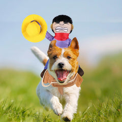 GOYOSWA chien portant costume cowboy en promenade pour photos festives