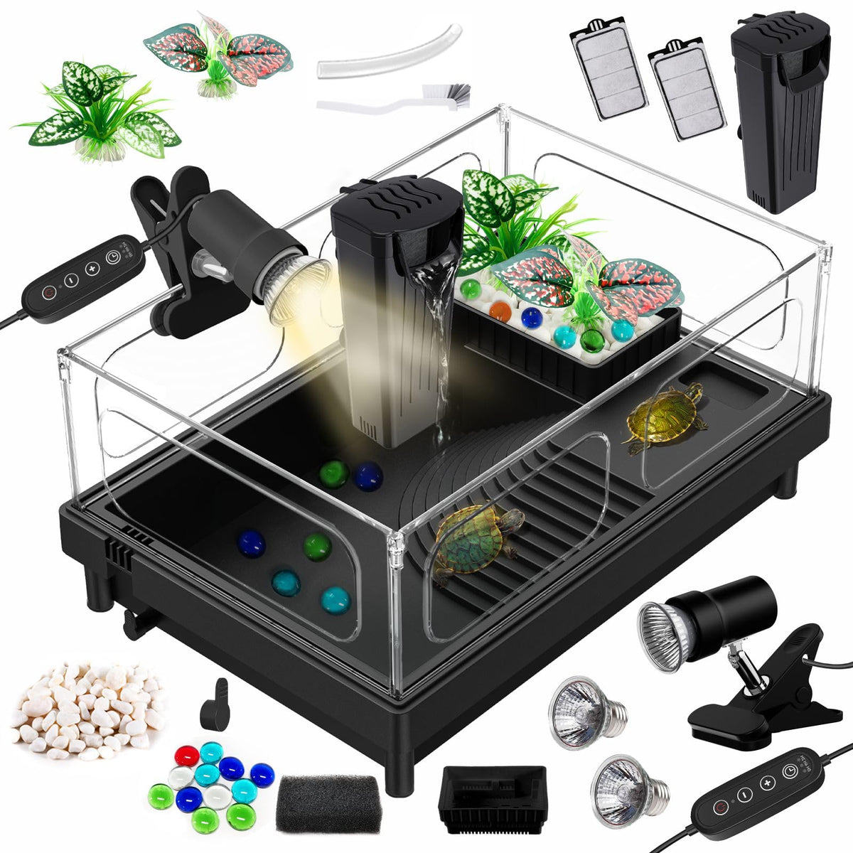 GOZILLA vue face du bac noir montrant l'ensemble compact et gain de place