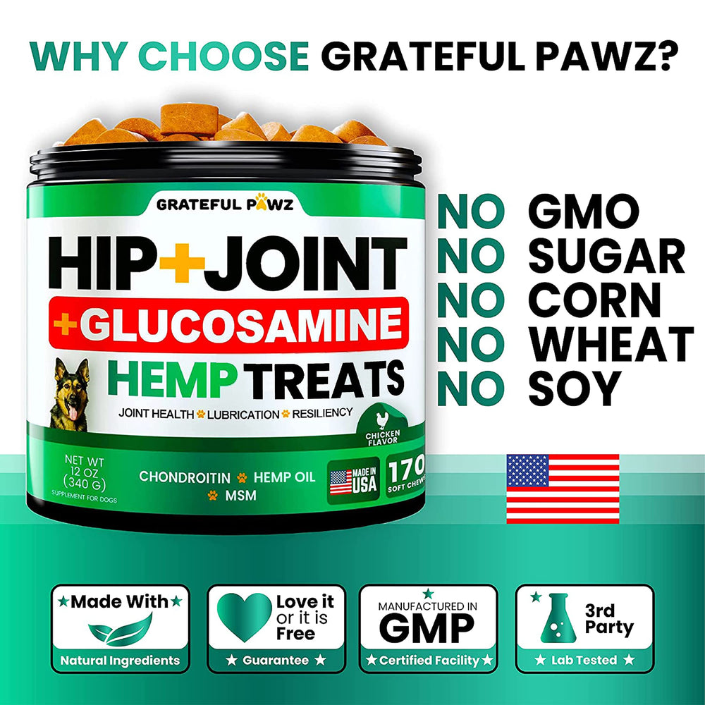 Grateful Pawz comparaison taille avec main illustre portion et dosage simple