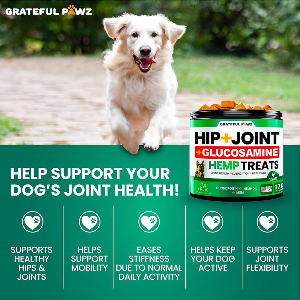 Grateful Pawz comparaison taille avec chien montre portion et dosage pratique