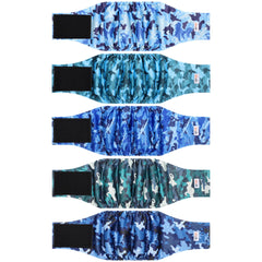 Grecle vue avant du pack camouflage montrant 5 motifs, protection pratique