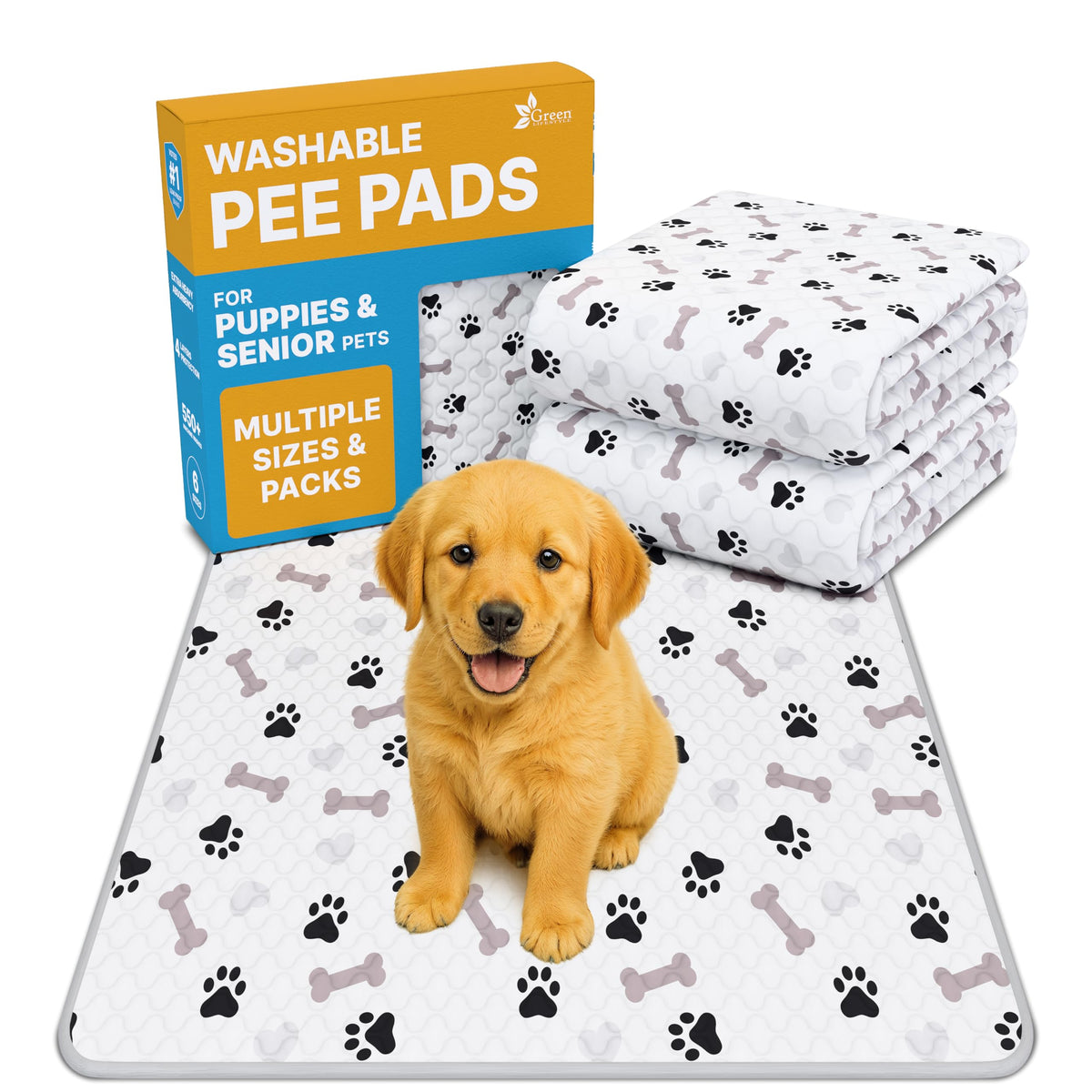 GREEN LIFESTYLE face avant du tapis montrant packaging et taille, protection immédiate