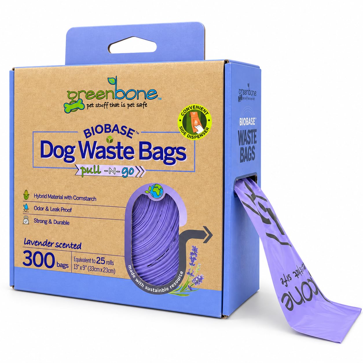 Greenbone boîte distributeur avant qui facilite l'accès rapide aux sacs