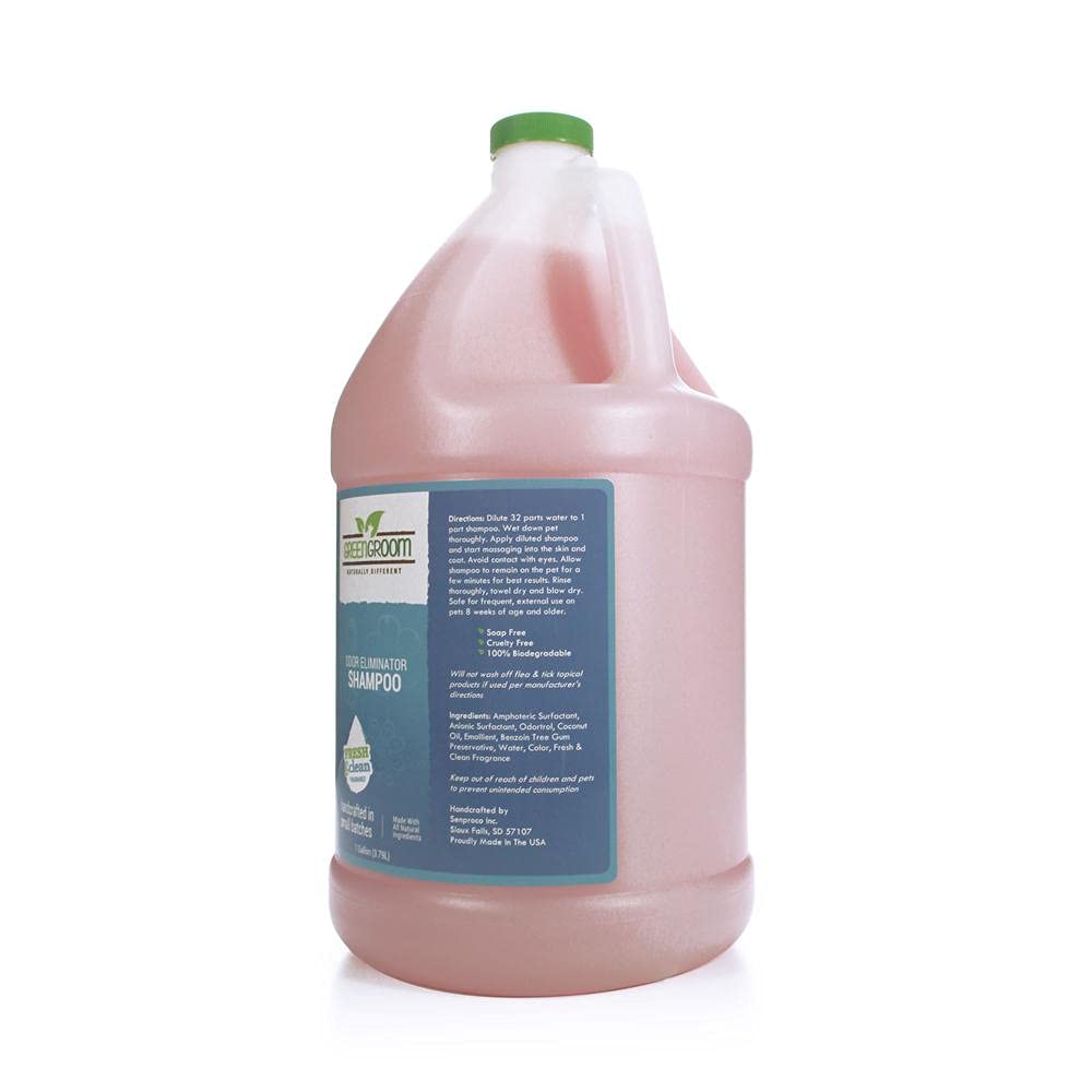 GreenGroom zoom sur l'étiquette Odortrol expliquant neutralisation efficace