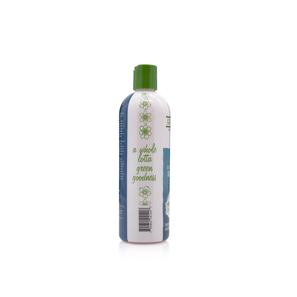 GreenGroom mousse riche en gros plan nettoie et protège le pelage