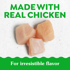 Greenies gros plan ingrédient poulet réel pour goût irrésistible