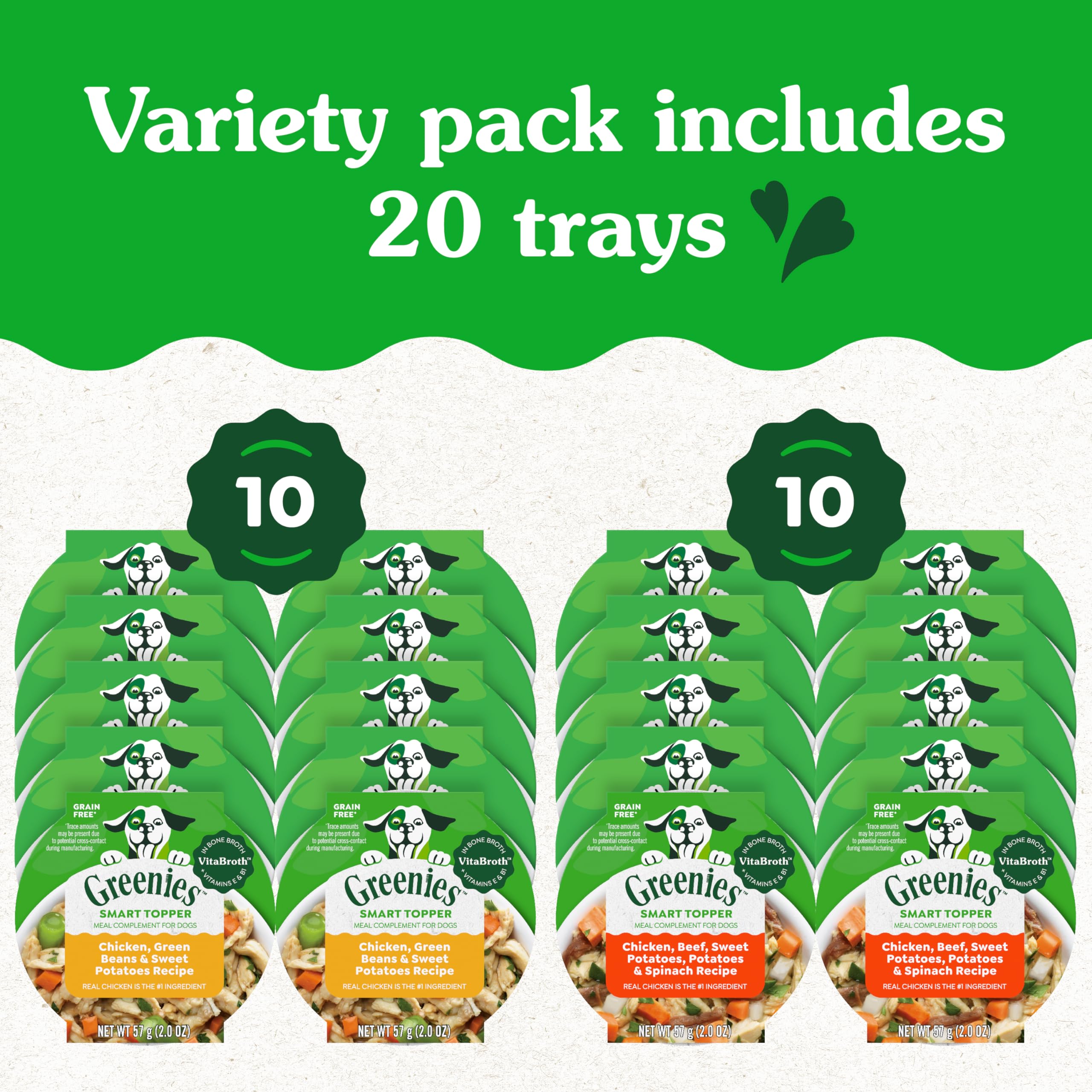 Greenies sachet ouvert 2 oz révélant sauce riche et appétence