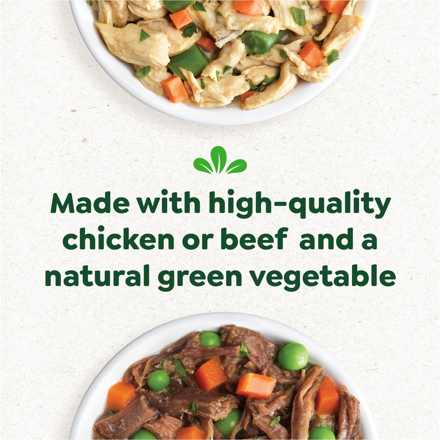 Greenies Smart Topper gros plan texture montrant morceaux réels et richesse protéique
