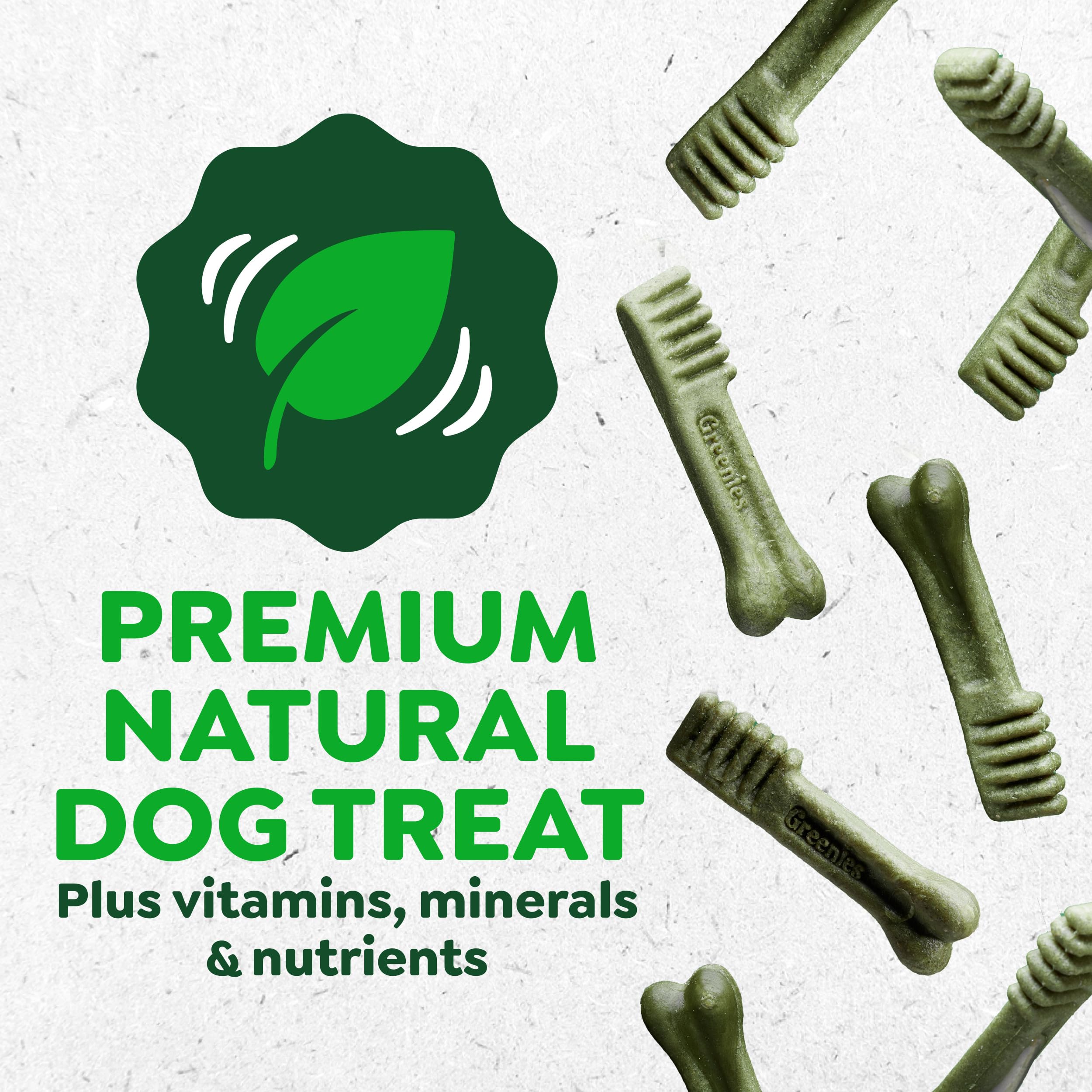Greenies Teenie emballage ouvert révélant les friandises