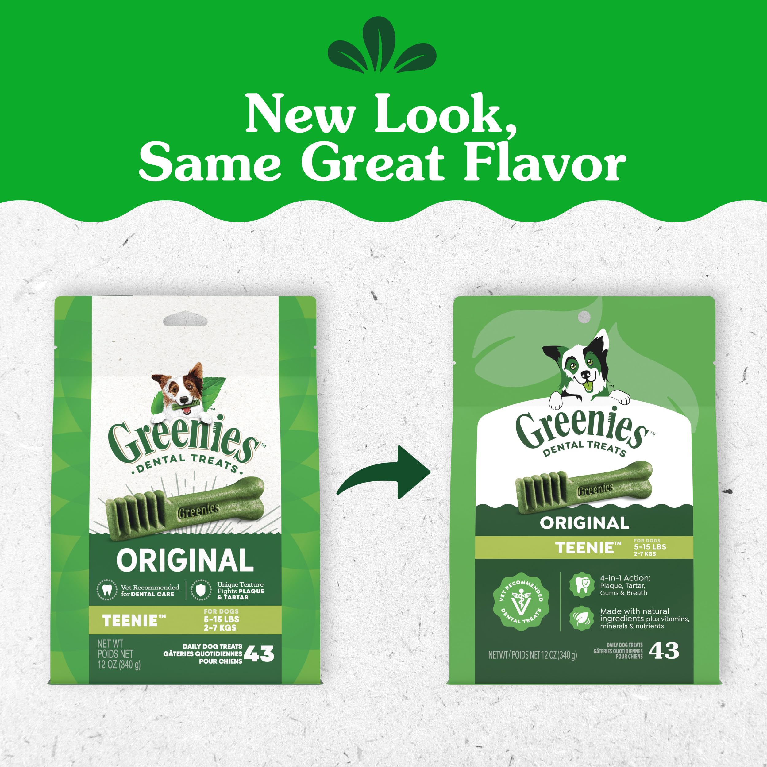 Greenies Teenie friandise entière visible, appétence au poulet garantie