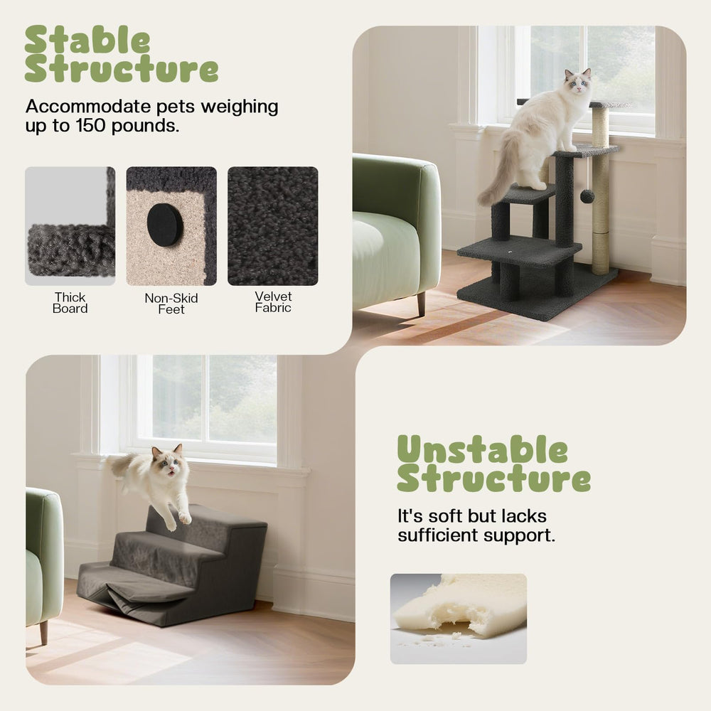 GreenPetopia comparaison taille montrant adaptation aux lits hauts