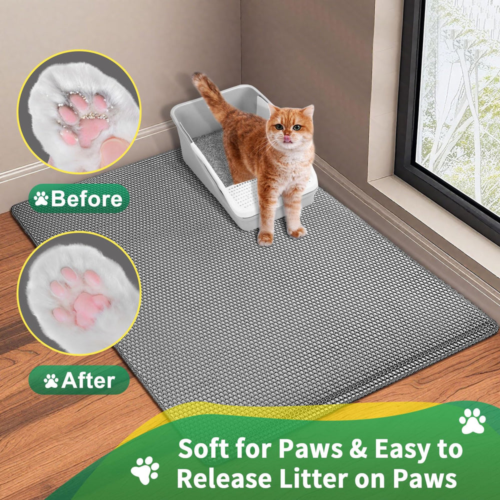 GRELY tapis en salle de bain protège carrelage et absorbe grains