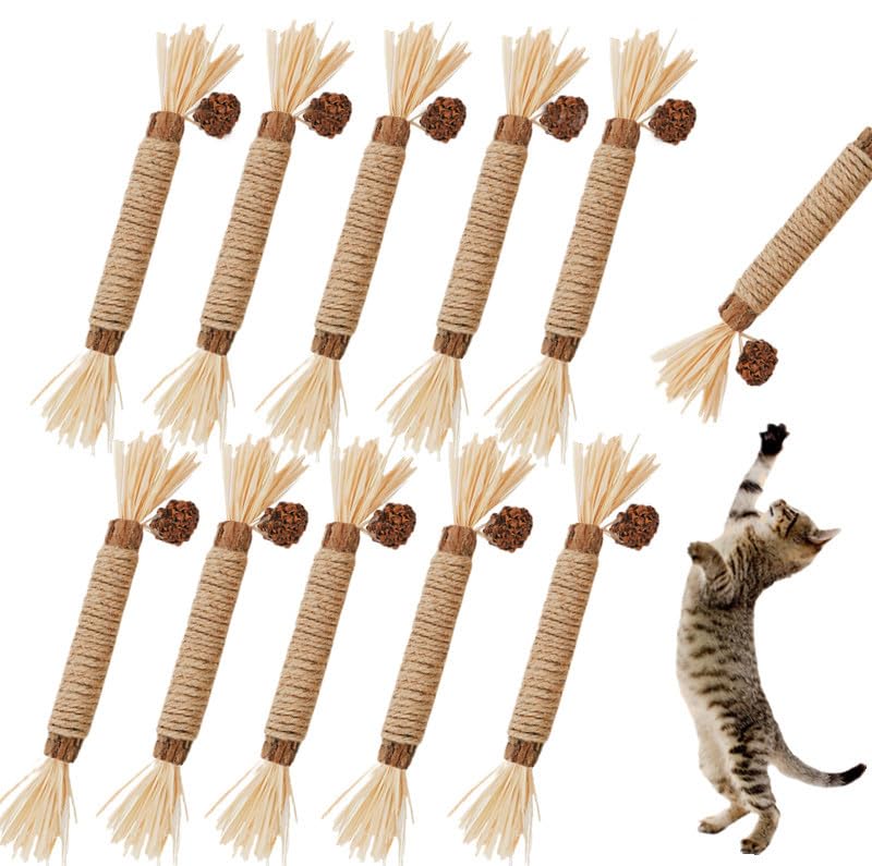 GREMBEB packaging avant montrant 10 bâtonnets, pratique et valeur pour plusieurs chats