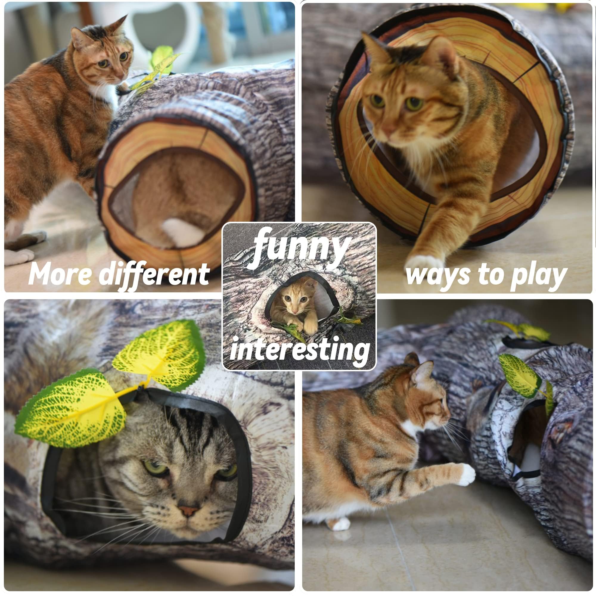 GRETMIX chat jouant dans le tunnel illustrant stimulation et activité