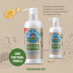 Grizzly gros plan étiquette, lisibilité et informations produit visibles