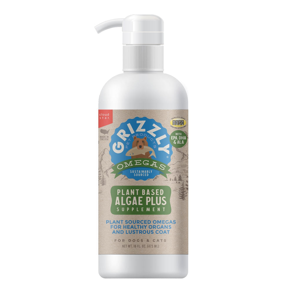 Grizzly montrant flacon face, présentation claire et bénéfice durable