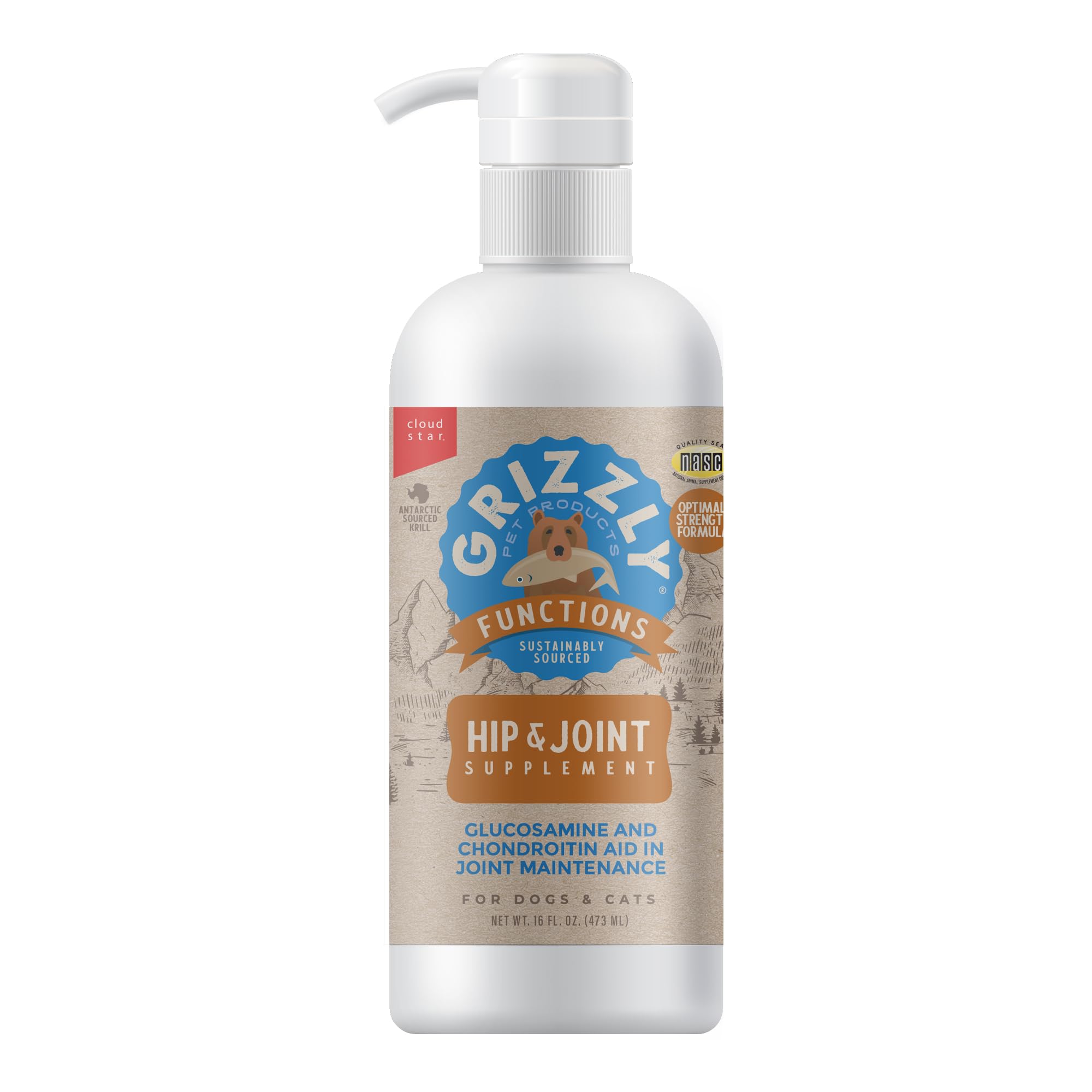 GRIZZLY PET PRODUCTS doseur illustrant la facilité d'administration quotidienne