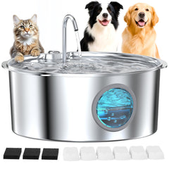 GROOKPET fontaine face avant montrant capacité 12L et design robuste