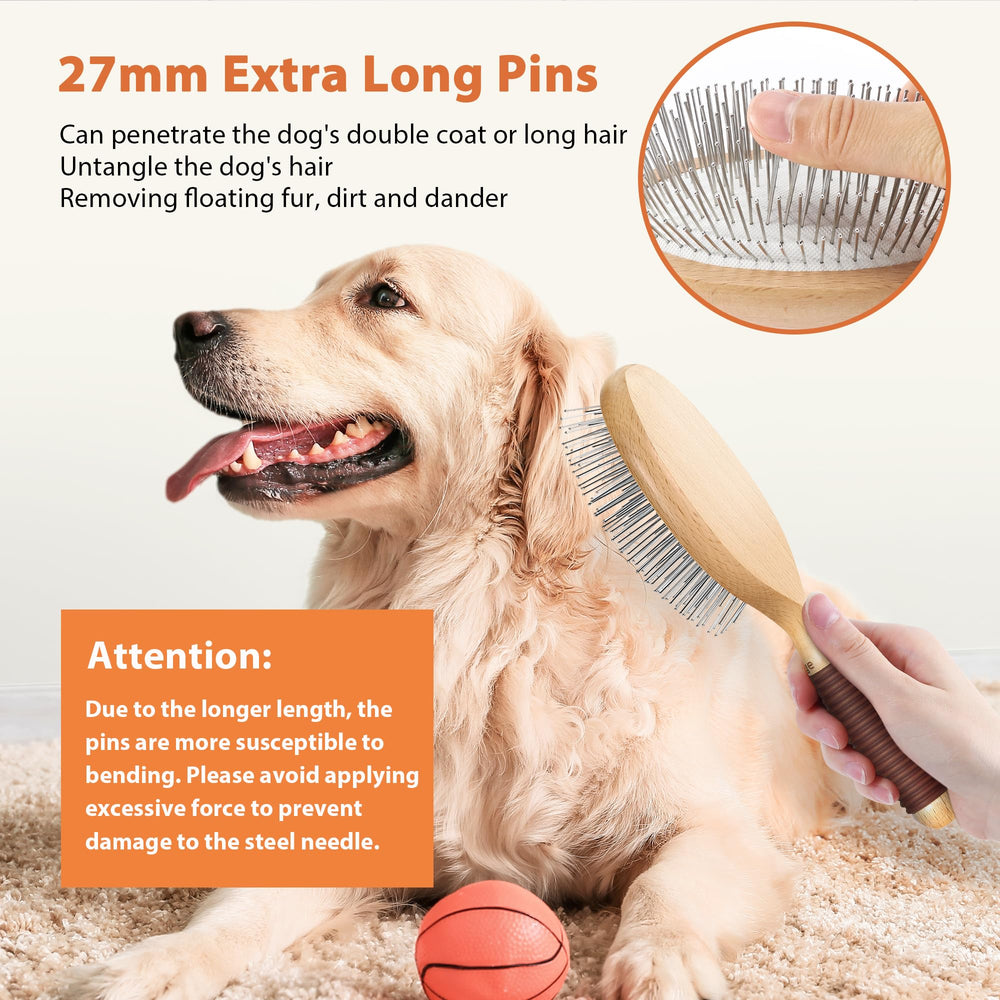 GROOMAGE gros plan des picots de 27 mm pour enlever poils morts en profondeur