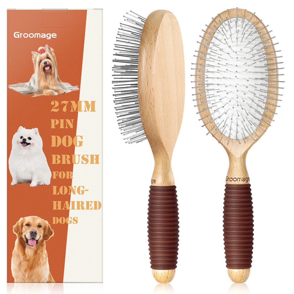 GROOMAGE brosse face avant montrant la surface de picots pour un brossage efficace