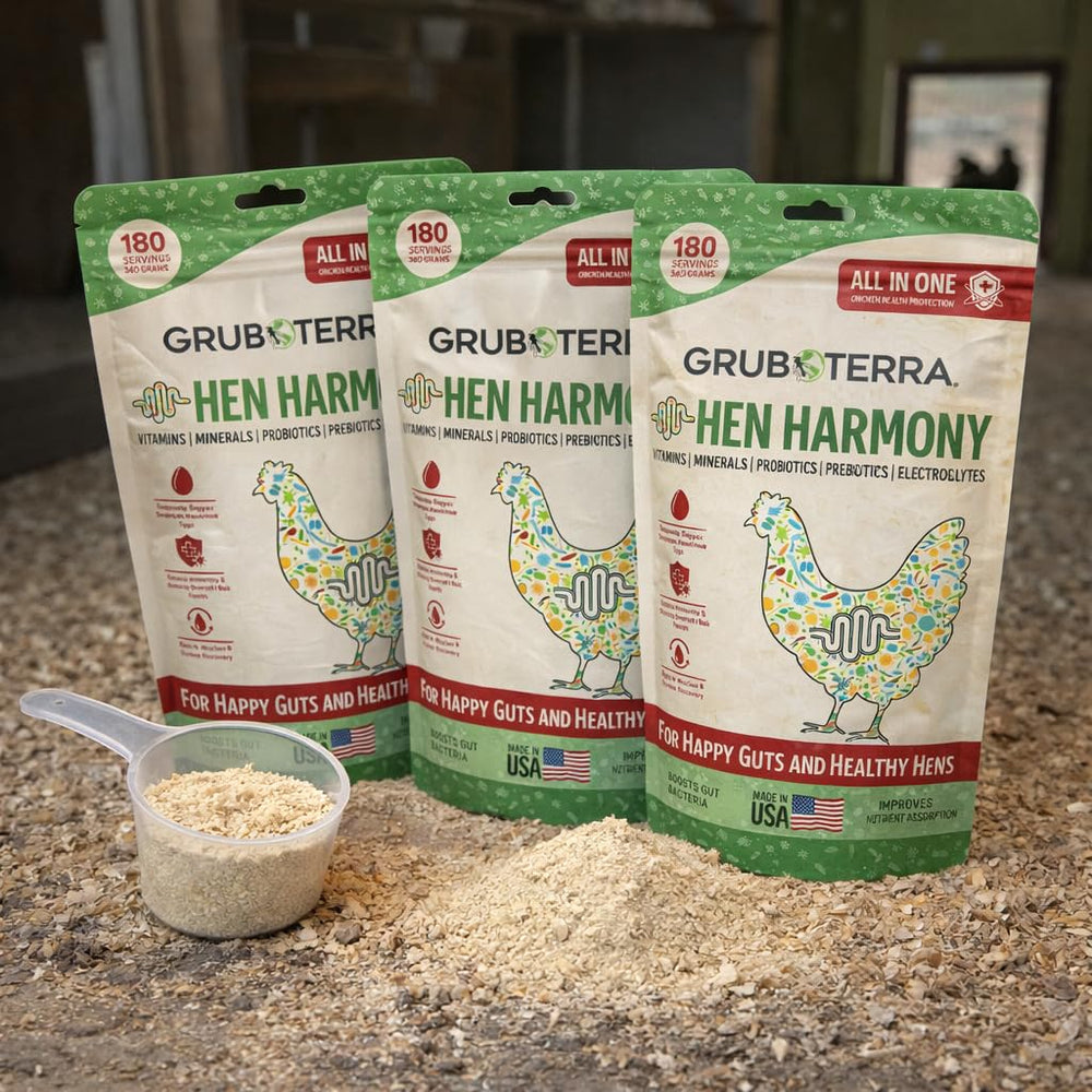 GrubTerra étiquette "Made in USA" HenHarmony mettant en avant origine