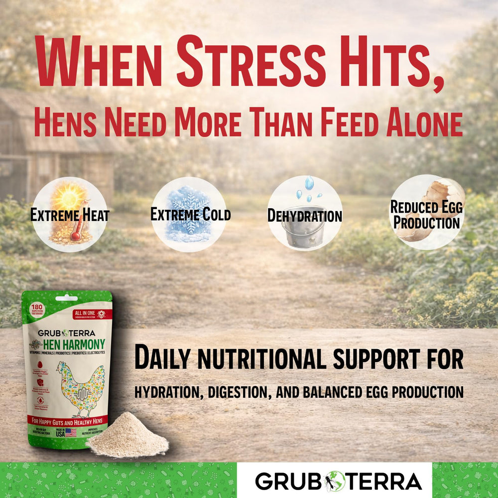 GrubTerra poudre HenHarmony gros plan sur texture fine facile à dissoudre