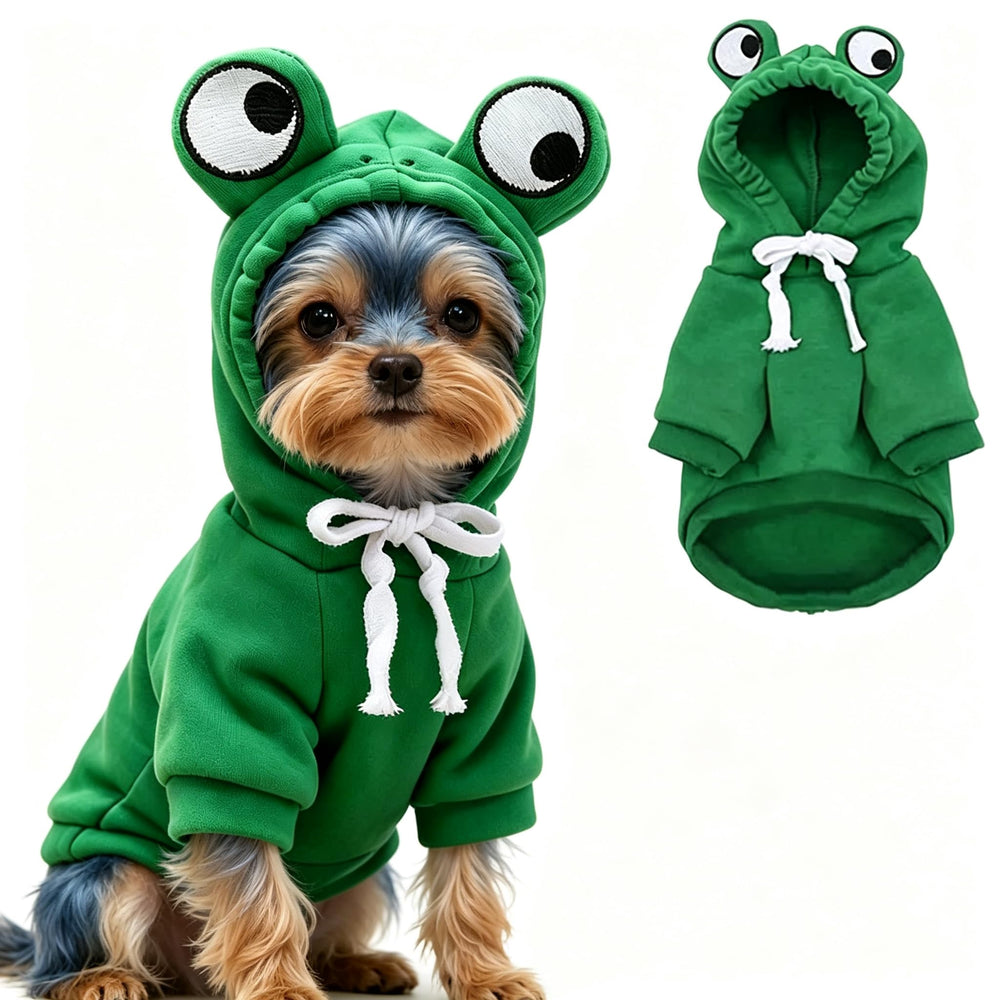 Guangte sweat vert face avant montrant capuche et coupe, garde au chaud