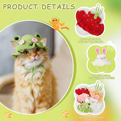 Guiqulai bonnet porté par un chat montrant maintien sécurisé