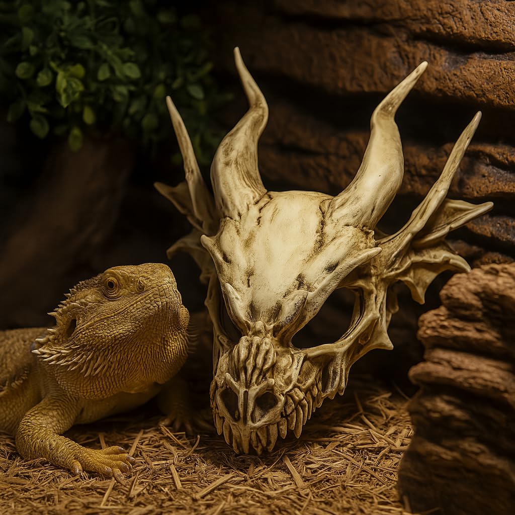 GuoShuang crâne de dragon comparaison taille, idéal pour petits terrariums