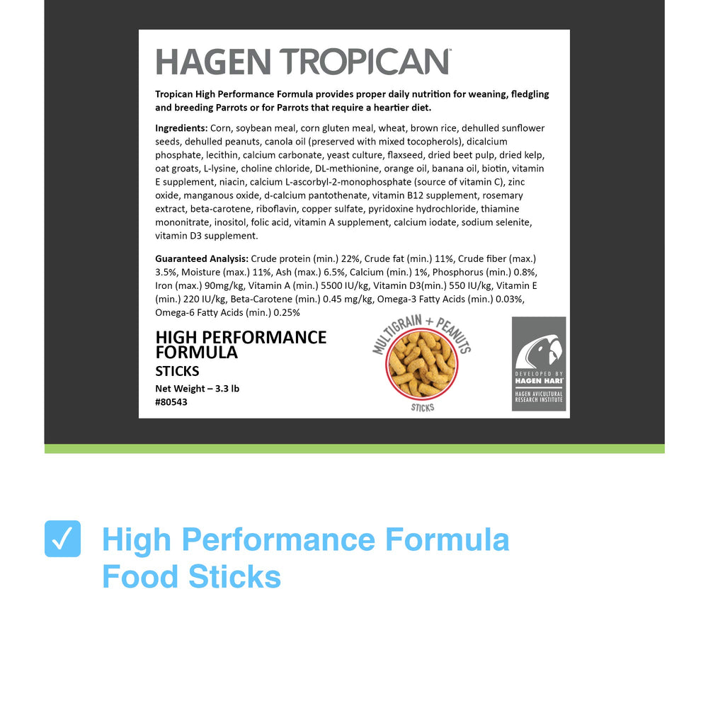 HAGEN HARI bâtonnet gros plan montrant texture solide pour mastication facile