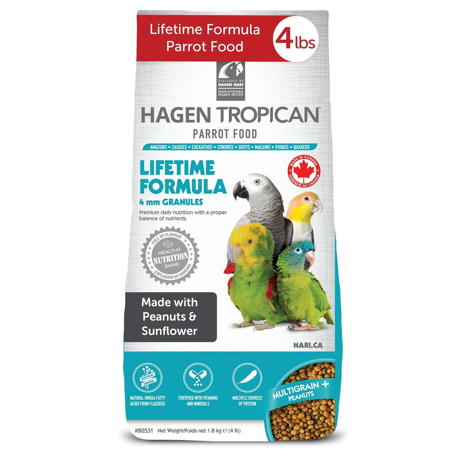 HAGEN HARI emballage avant du Tropican Lifetime, information produit claire et bénéfice praticité