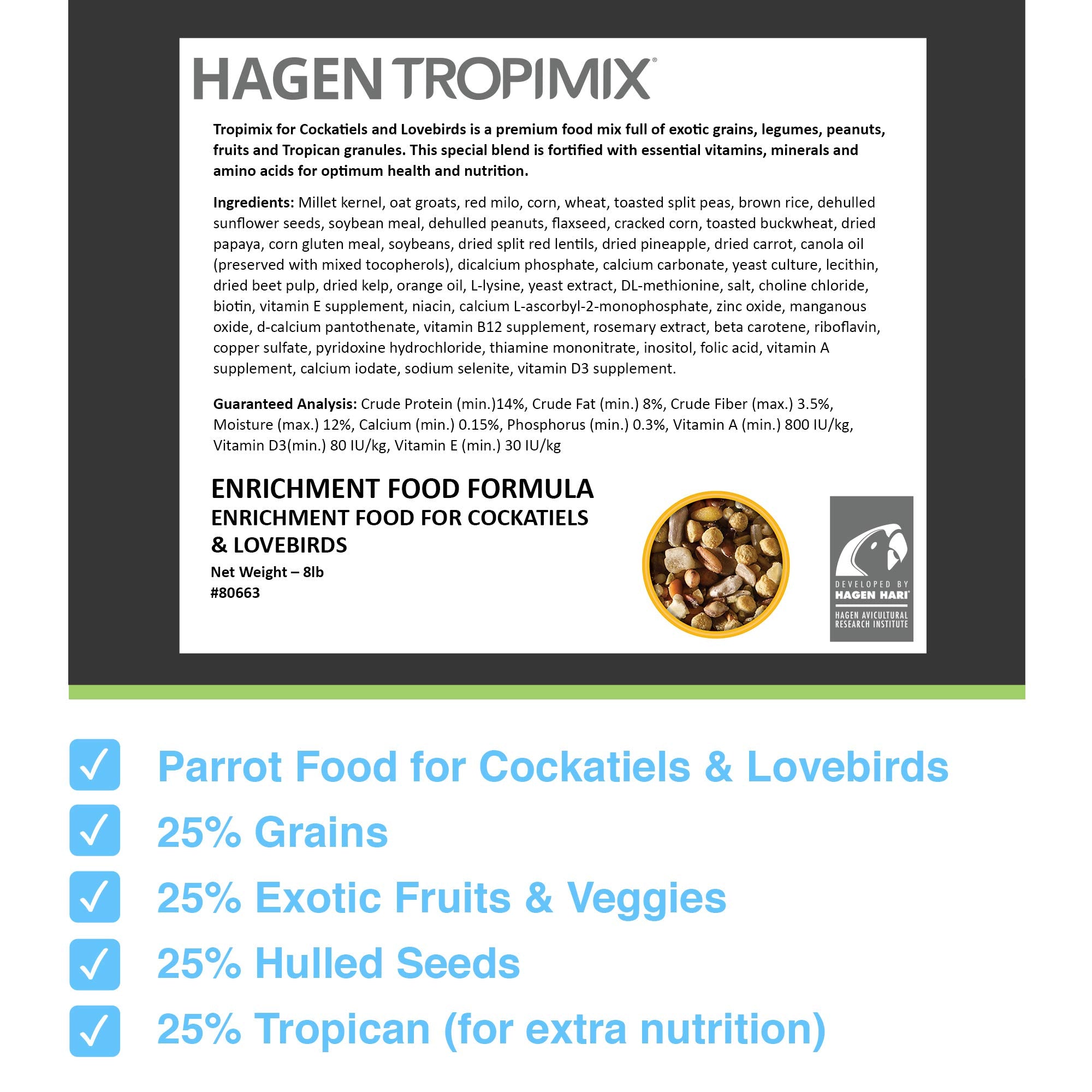 HAGEN HARI grains détaillés pour meilleure appétence visuelle