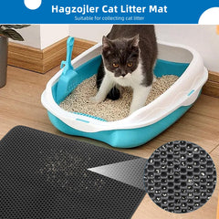 Hagzojler tapis texture nid d'abeille attrape litière efficacement