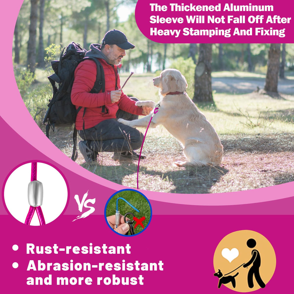 HaiYUAN câble en usage jardin offrant espace et sécurité pour chien