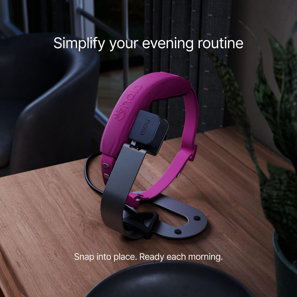 Halo socle dans coin de vie sur table de nuit pour organisation