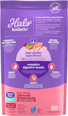 Halo gros plan croquettes montrant texture digeste et appétente