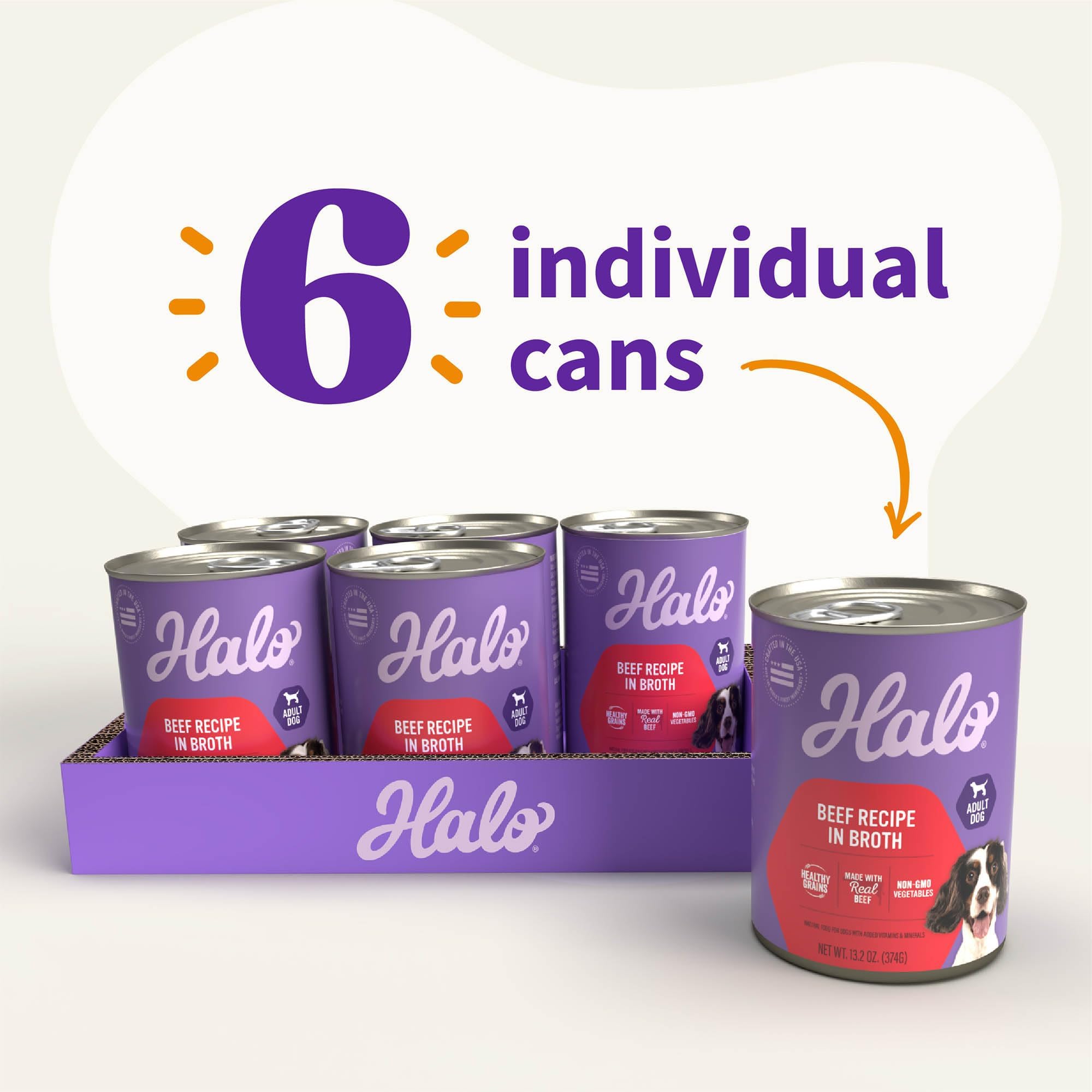 Halo pack de six boîtes, stockage facile et repas planifiables