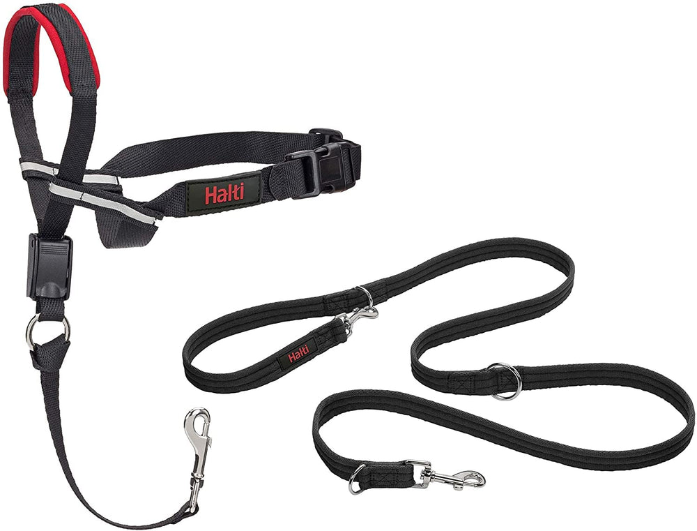 Halti Optifit headcollar face avant montrant maintien confortable pour promenade