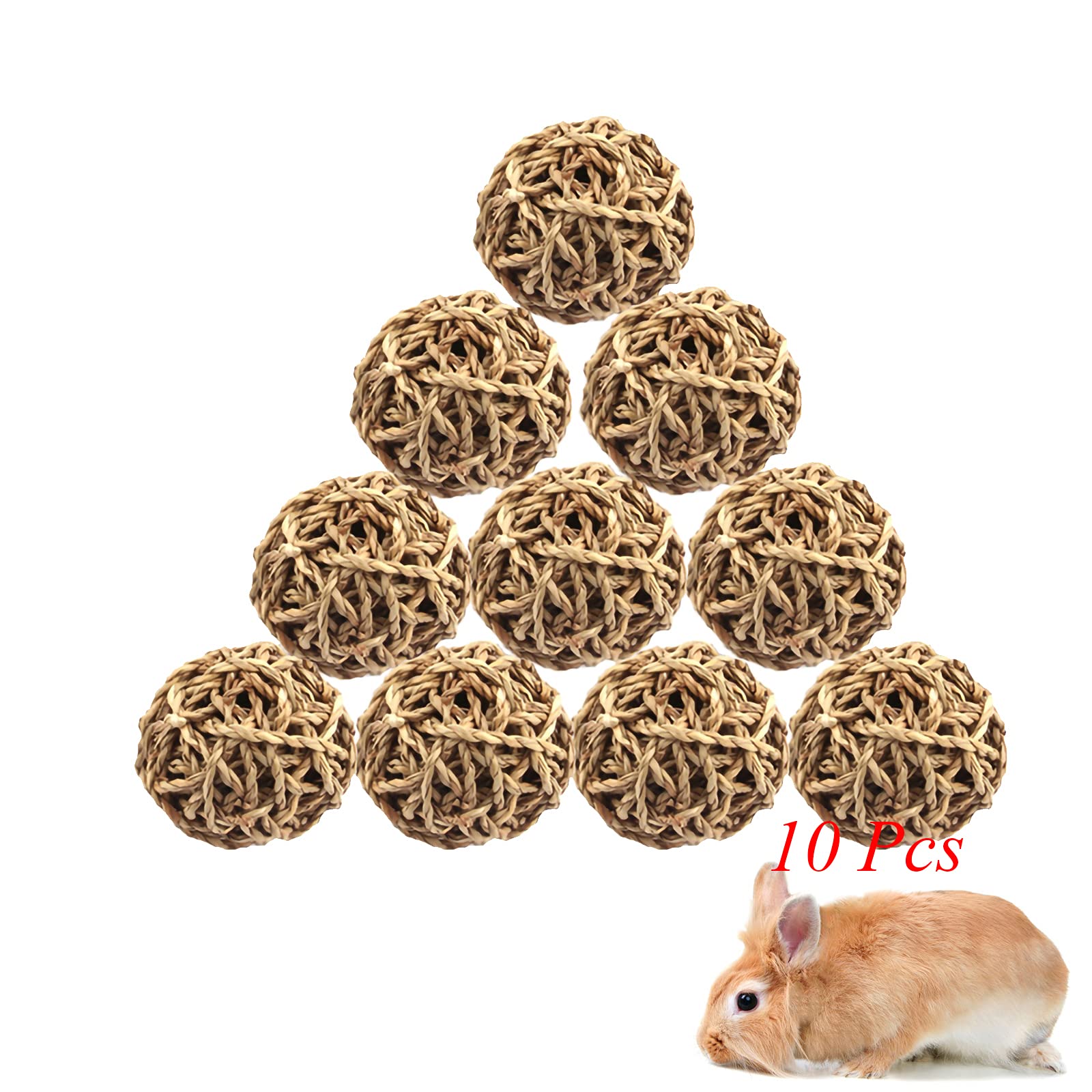 Hamiledyi pack de balles en herbe bénéfice jouet naturel