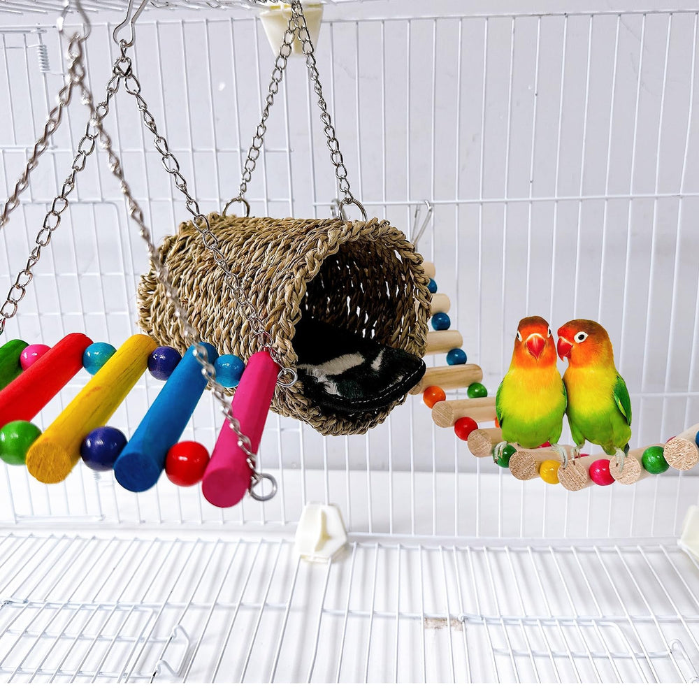 Hamiledyi accessoires accrochés à une cage améliorent espace de vie