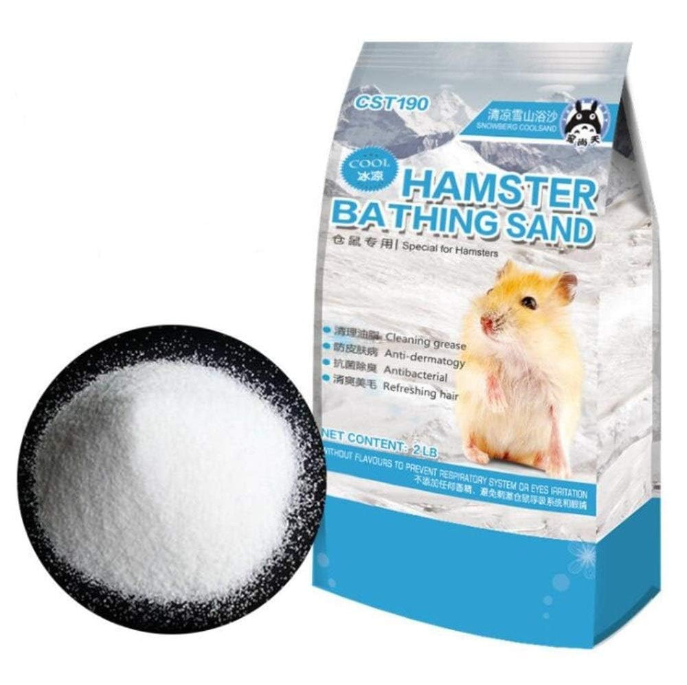 Hamiledyi sachet refermable de sable de bain montrant l'emballage pratique