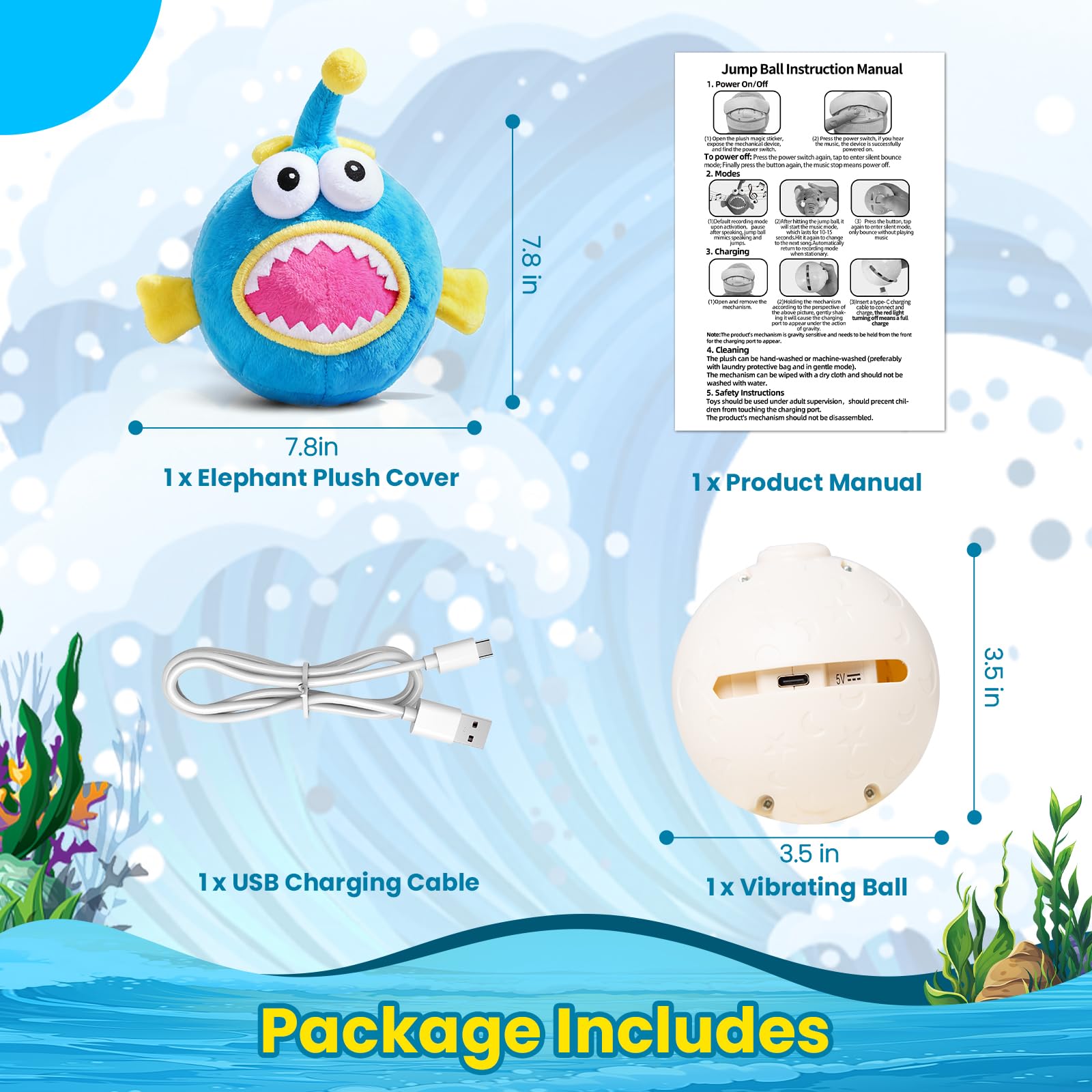 Scène salon Hanarook Lanternfish divertissant chien pour calmer l'ennui