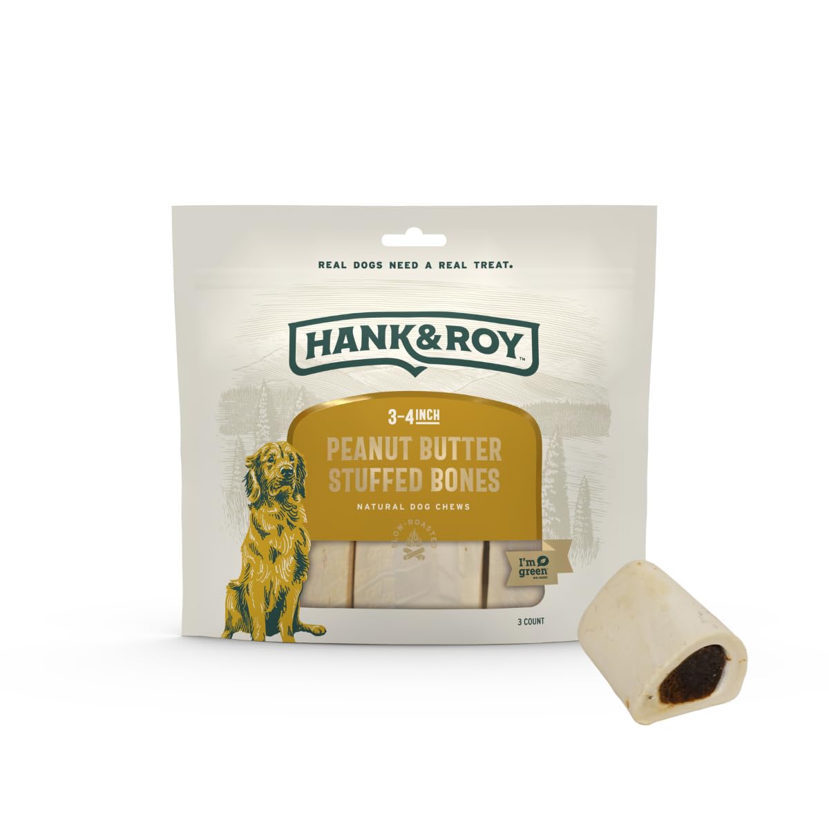 Hank & Roy os avant en emballage, récompenser chien actif