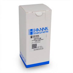 Hanna Instruments gros plan ampoule avec numéro de lot et date d'expiration pour sécurité
