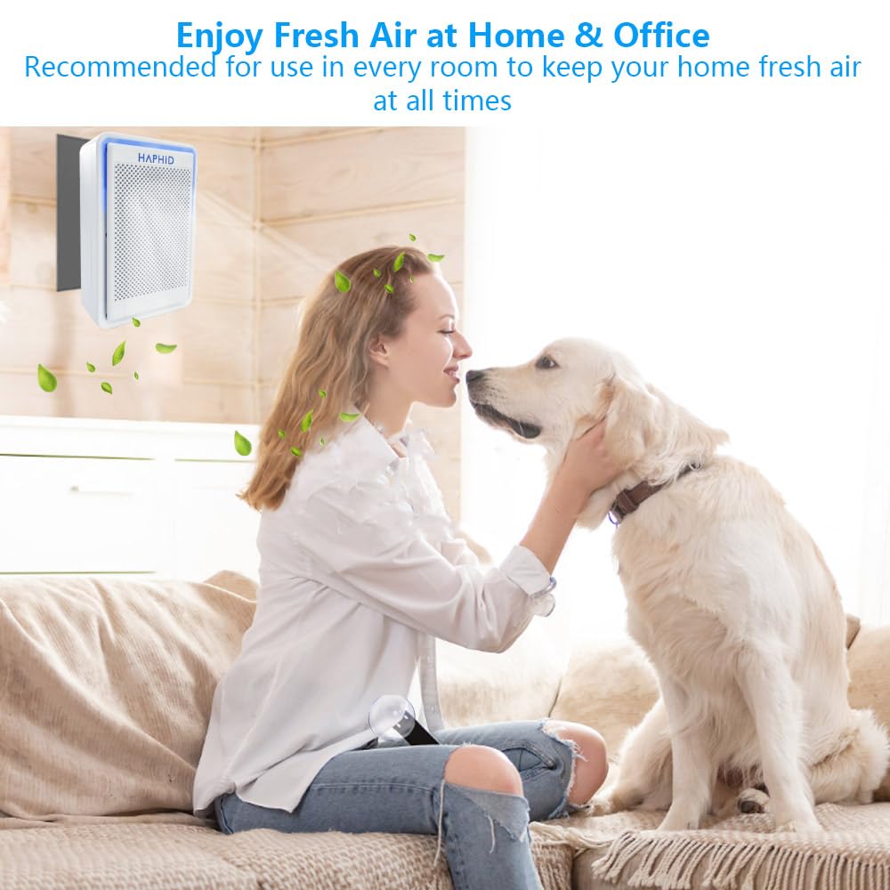 HAPHID LitterGuard Pro dans un salon illustrant air plus frais et ambiant